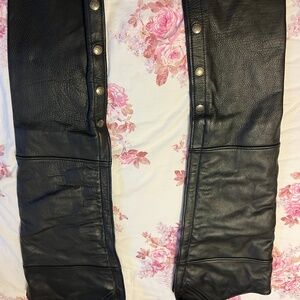 Leather chaps, never used size XXXS